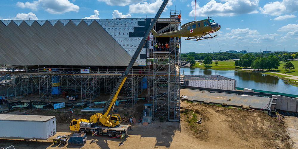 Huey Helicopter Lift National Medal of Honor Museum